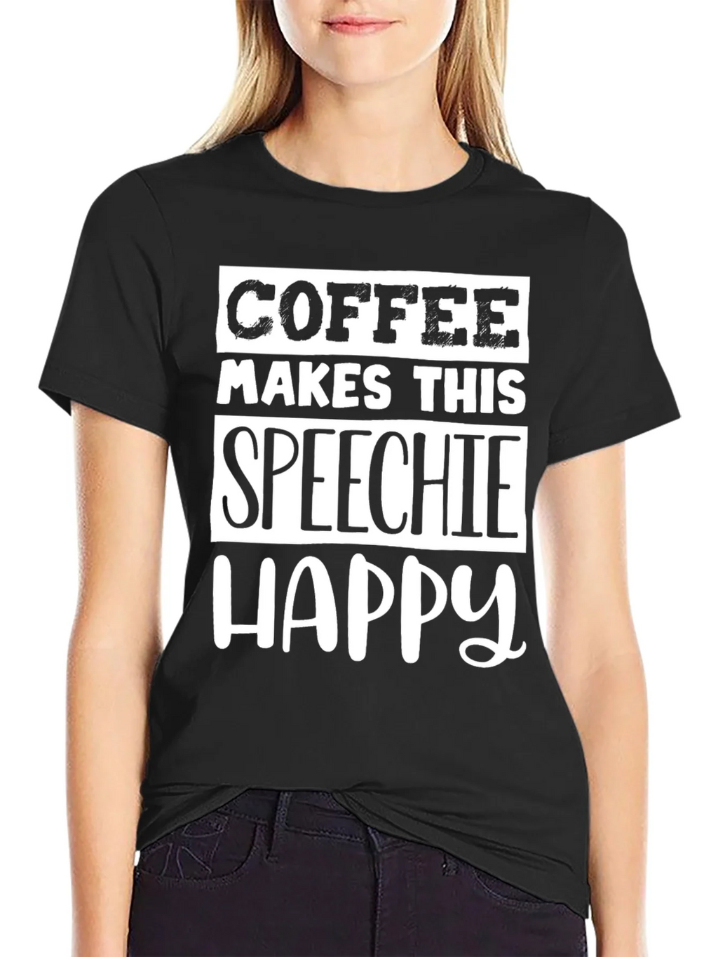 Coffee Makes This Speechie Happy - Graphic Tee product image 2