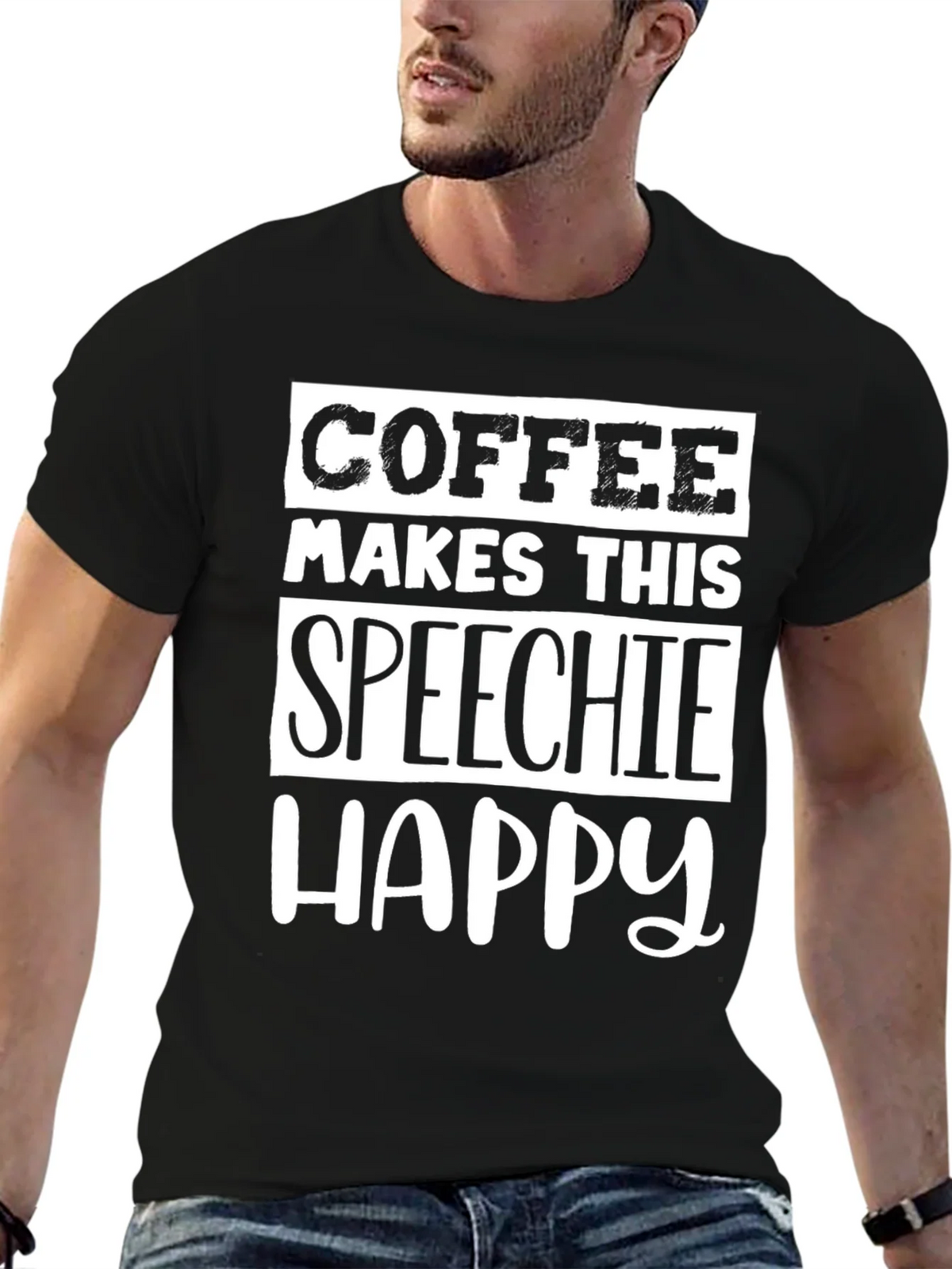 Coffee Makes This Speechie Happy - Graphic Tee product image 6
