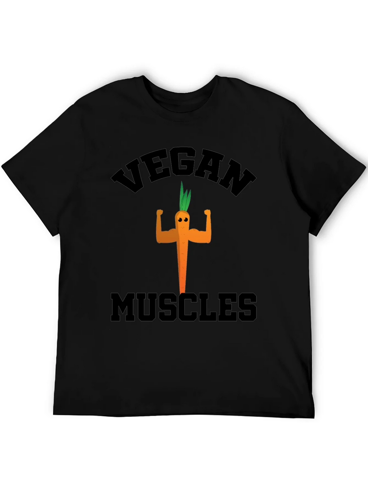 Vegan Muscles Black Graphic Tee product image 3
