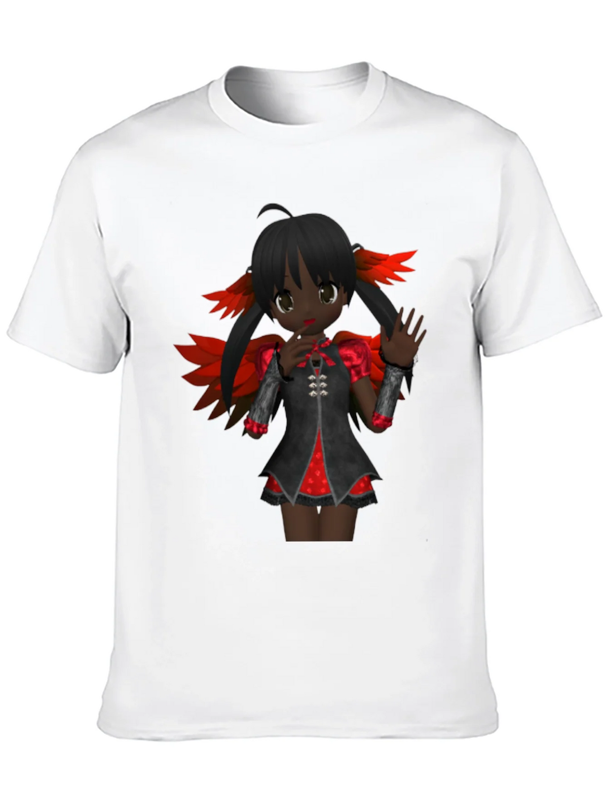 Anime Girl Graphic Tee - Dark Fantasy Style product image 6