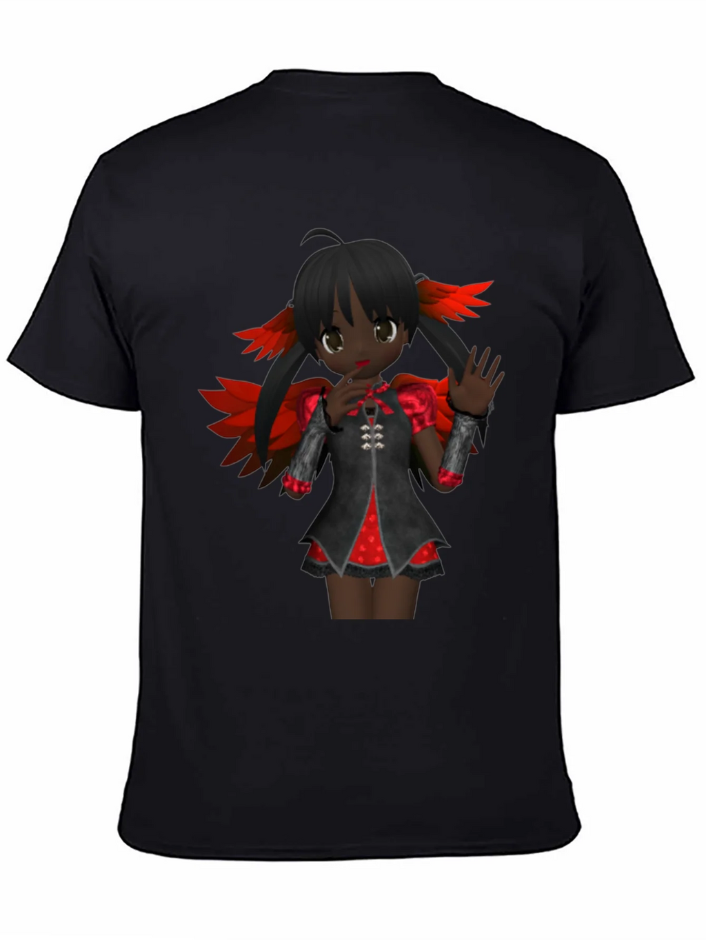 Anime Girl Graphic Tee - Dark Fantasy Style product image 4
