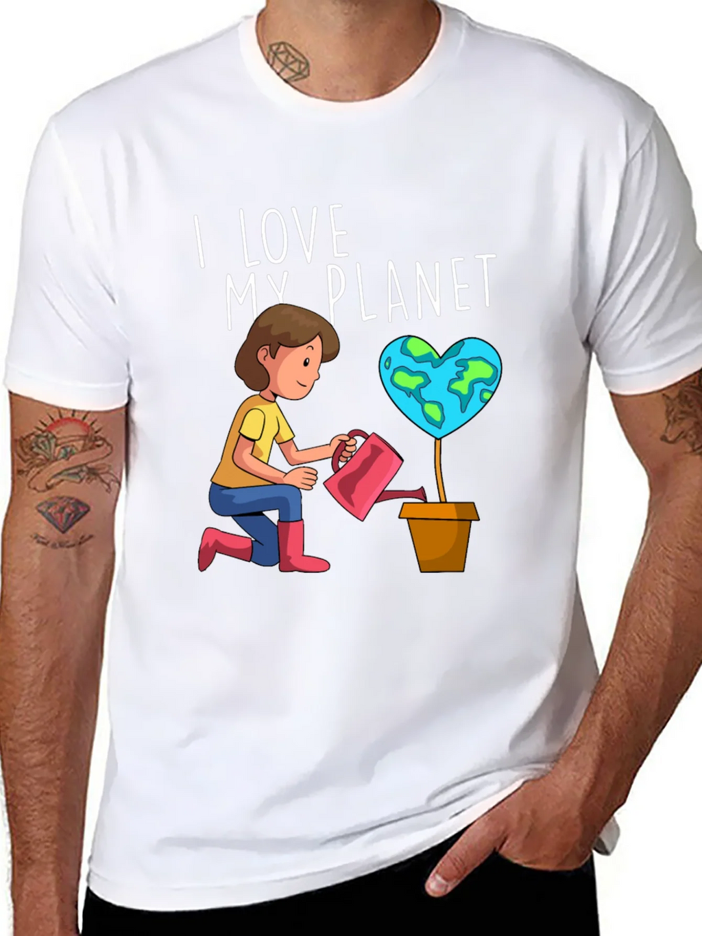 I Love My Planet Graphic Tee - Earth Day Shirt product image 7
