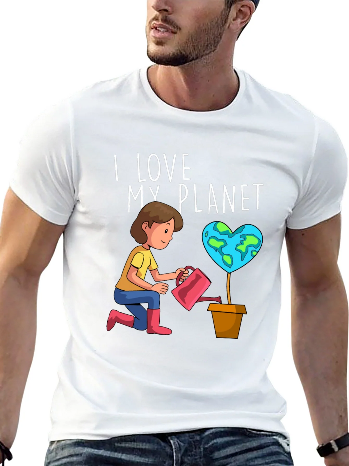 I Love My Planet Graphic Tee - Earth Day Shirt product image 11