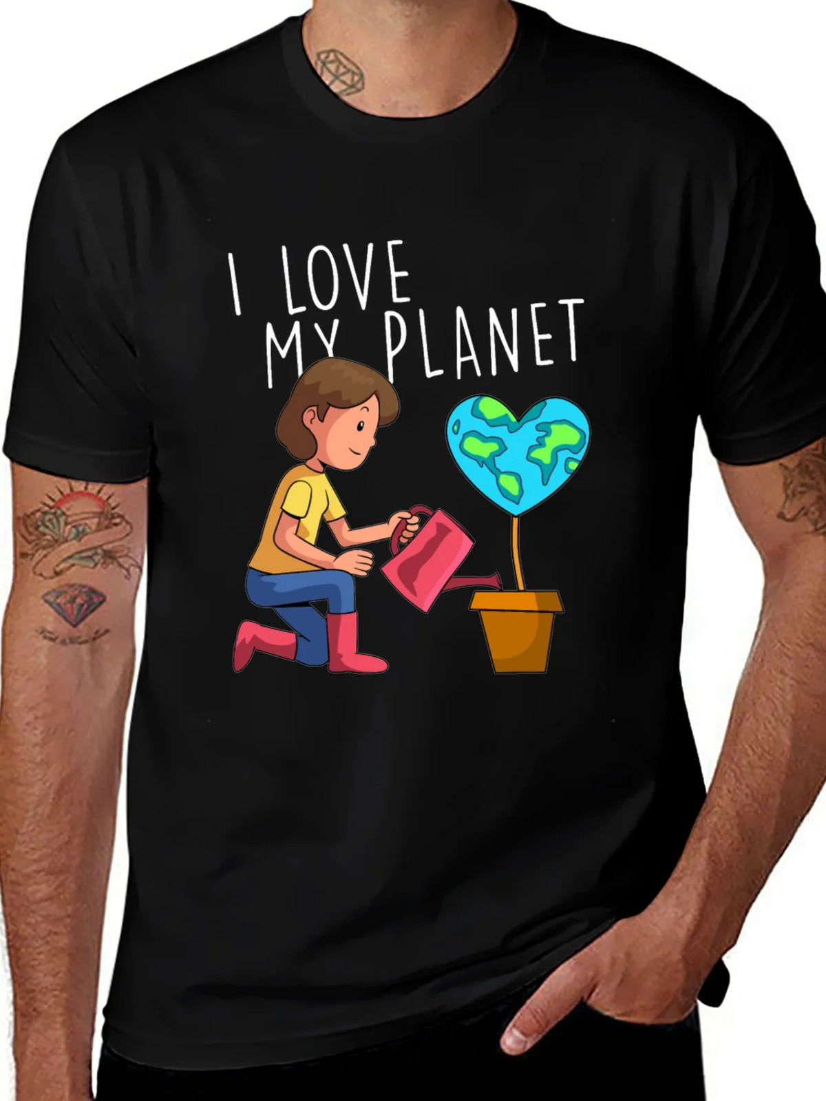 I Love My Planet Graphic Tee - Earth Day Shirt product image 1