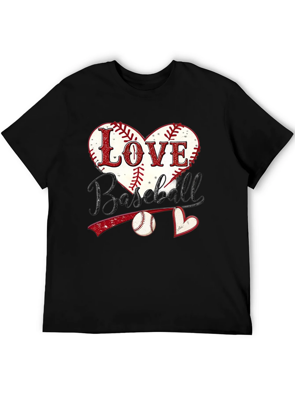 Love Baseball Graphic T-Shirt product image 5