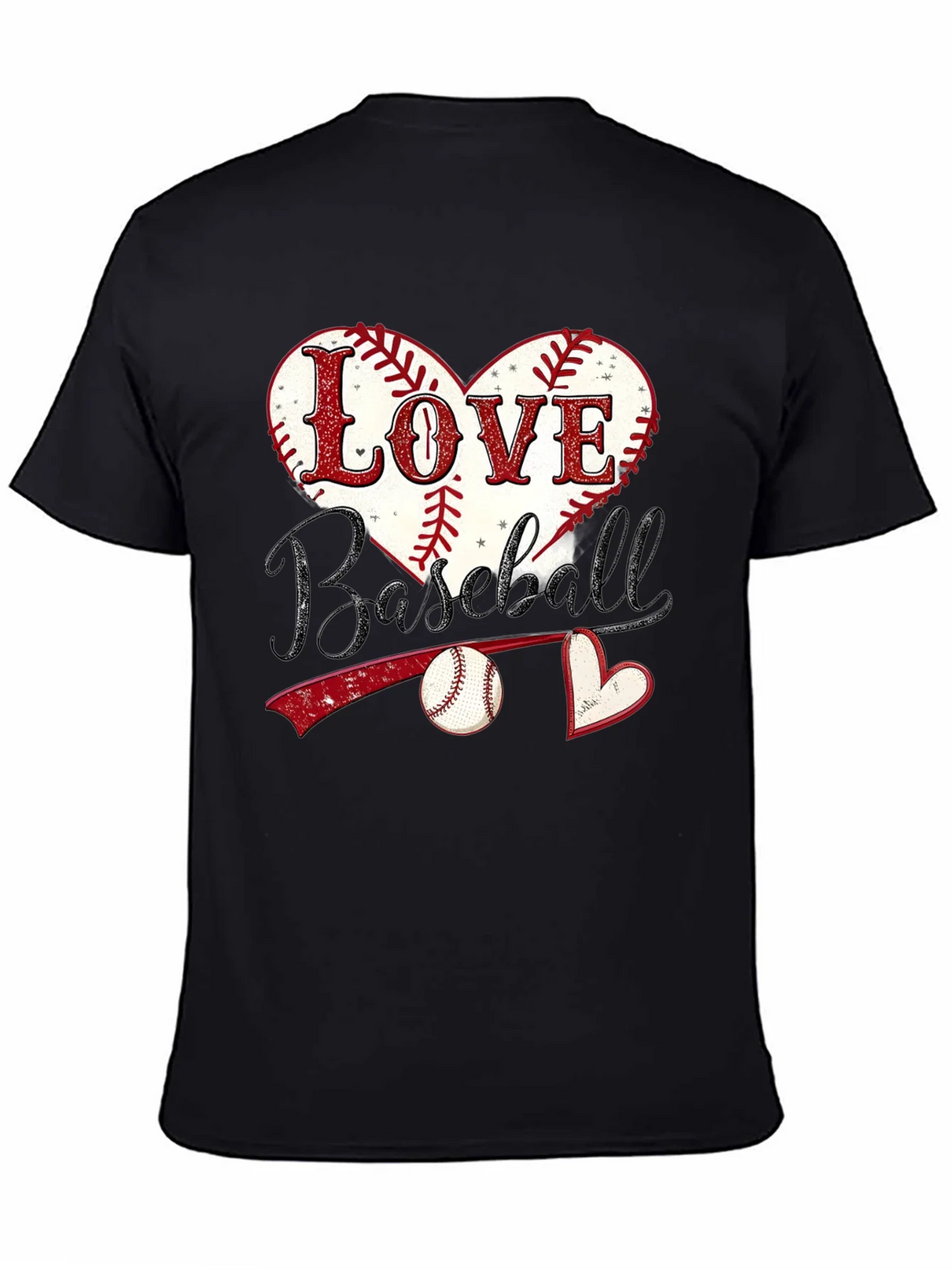 Love Baseball Graphic T-Shirt product image 4