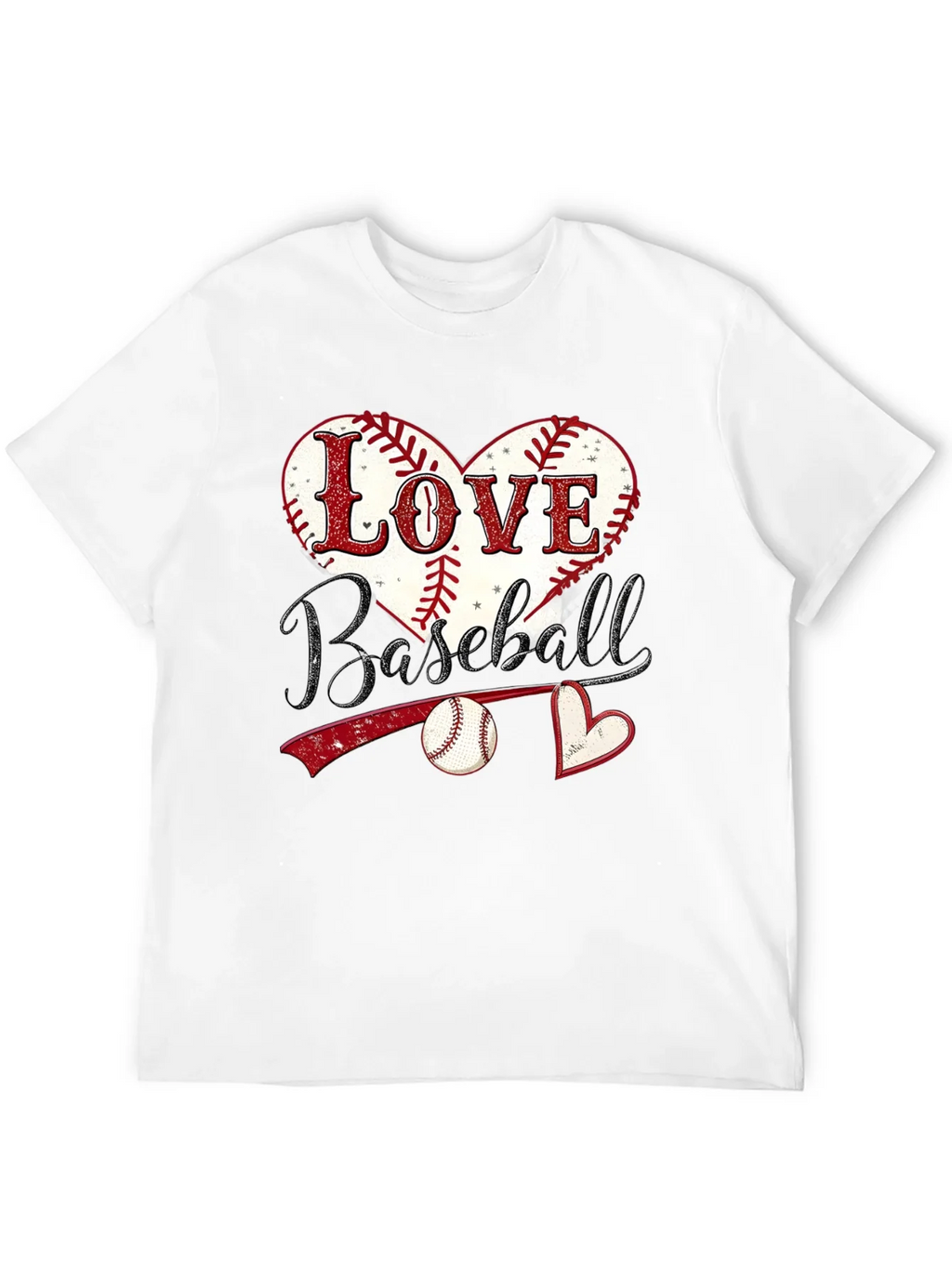 Love Baseball Graphic T-Shirt product image 10