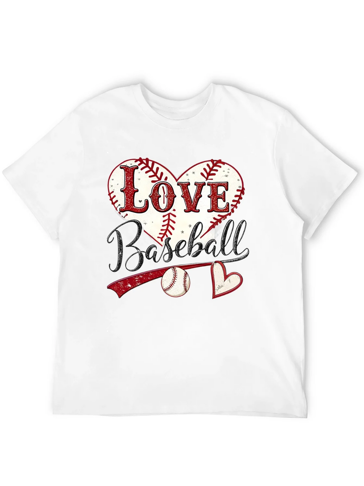 Love Baseball Graphic T-Shirt product image 10
