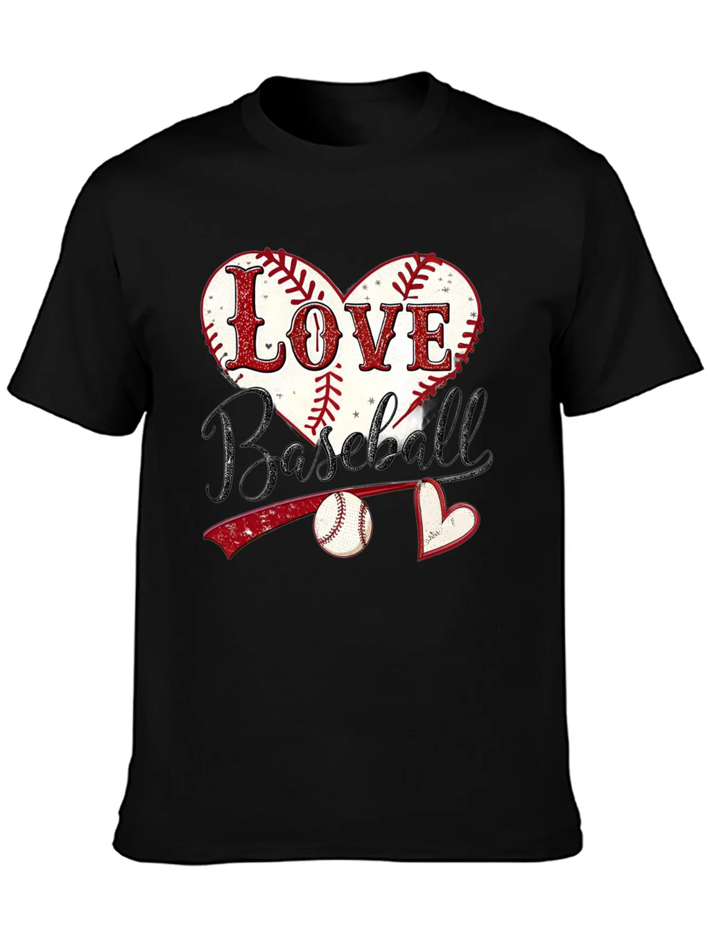 Love Baseball Graphic T-Shirt product image 3