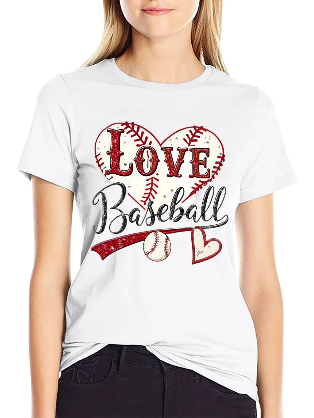 Love Baseball Graphic T-Shirt product image 7