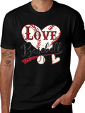 Love Baseball Graphic T-Shirt product image 1