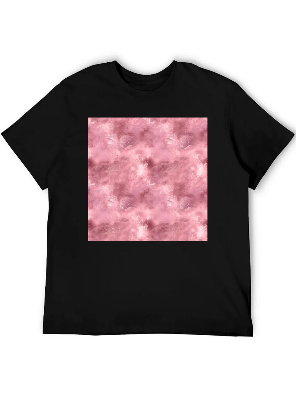 Stylish Black Tee with Abstract Pink Pattern product image 3