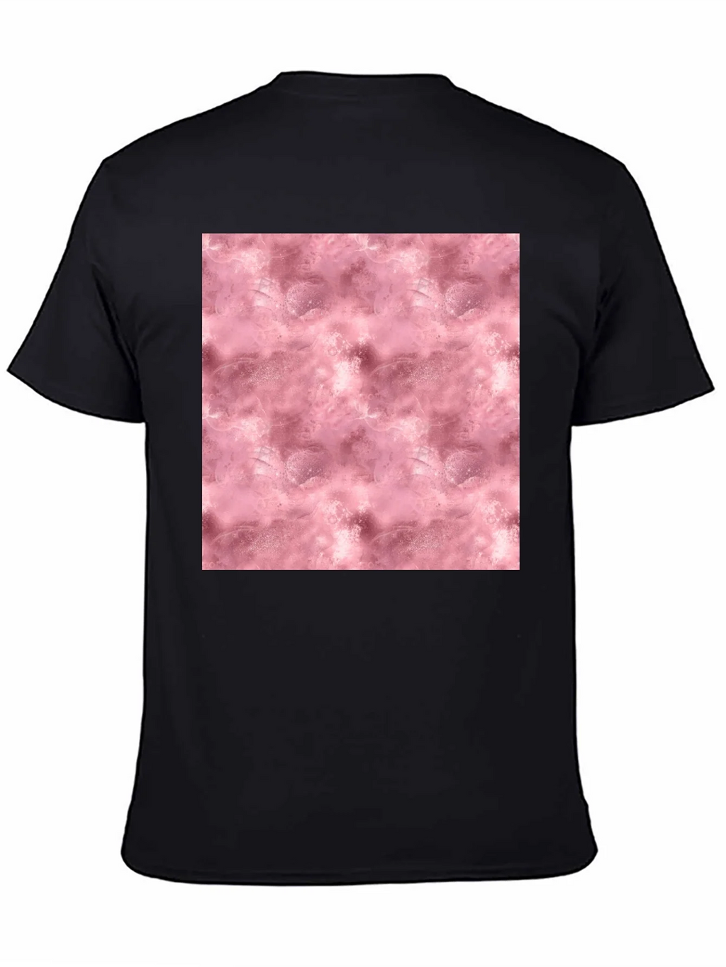 Stylish Black Tee with Abstract Pink Pattern product image 2