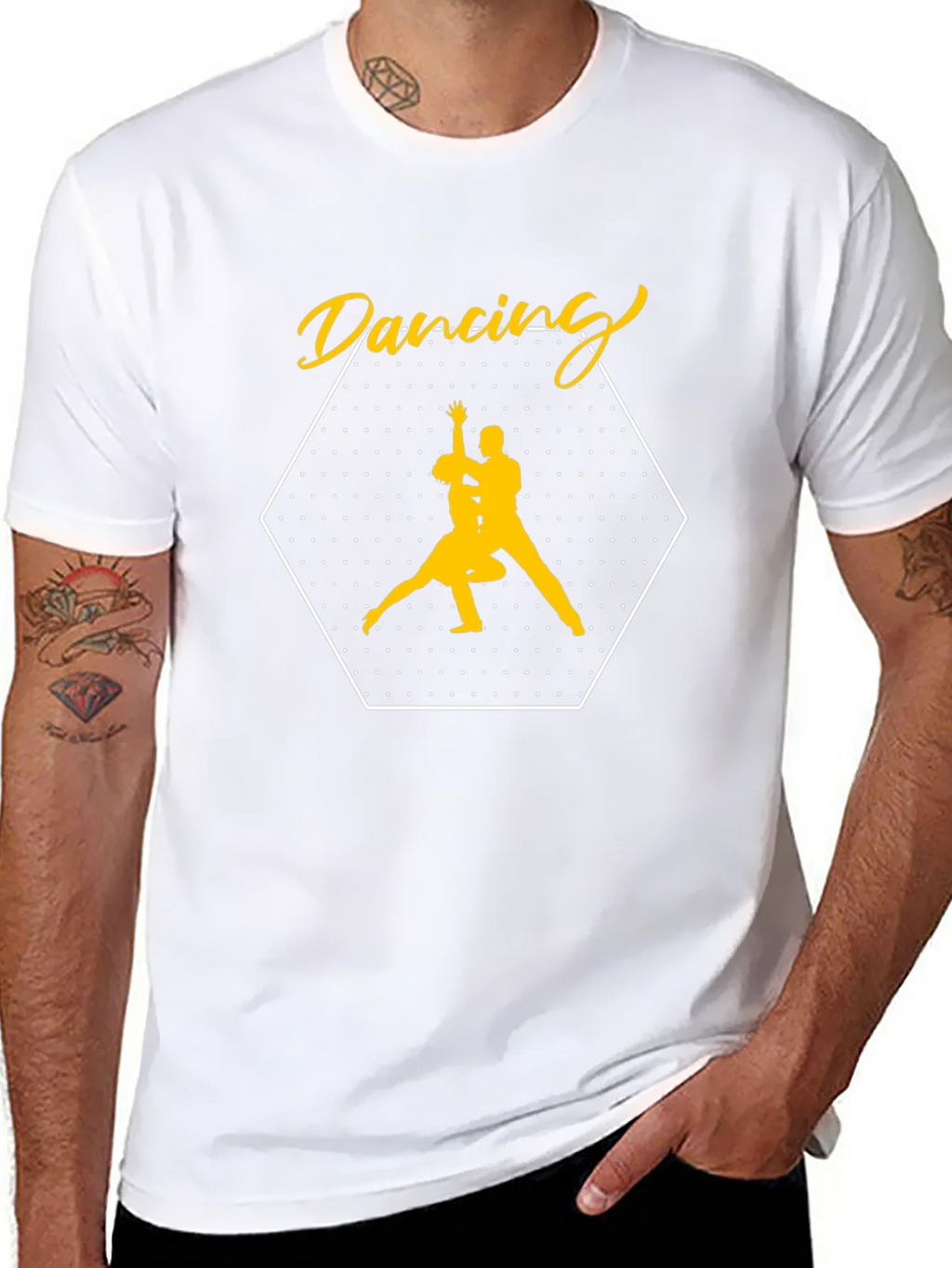 Dancing Couple Graphic Tee - Stylish Black T-Shirt product image 7