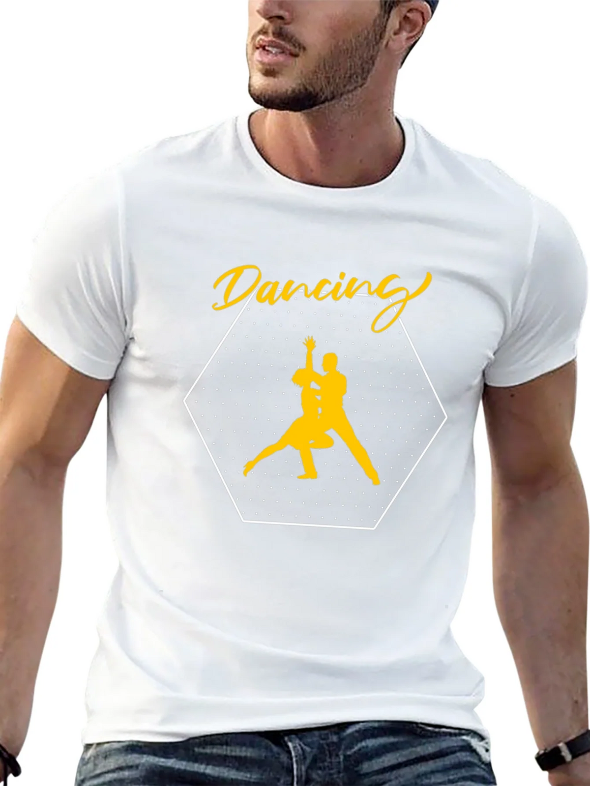 Dancing Couple Graphic Tee - Stylish Black T-Shirt product image 12