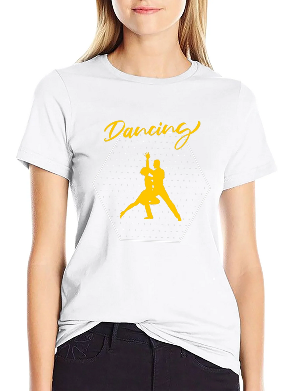 Dancing Couple Graphic Tee - Stylish Black T-Shirt product image 8