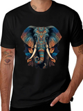 Elephant Graphic Print T-Shirt - Stylish Mens Tee product image 1