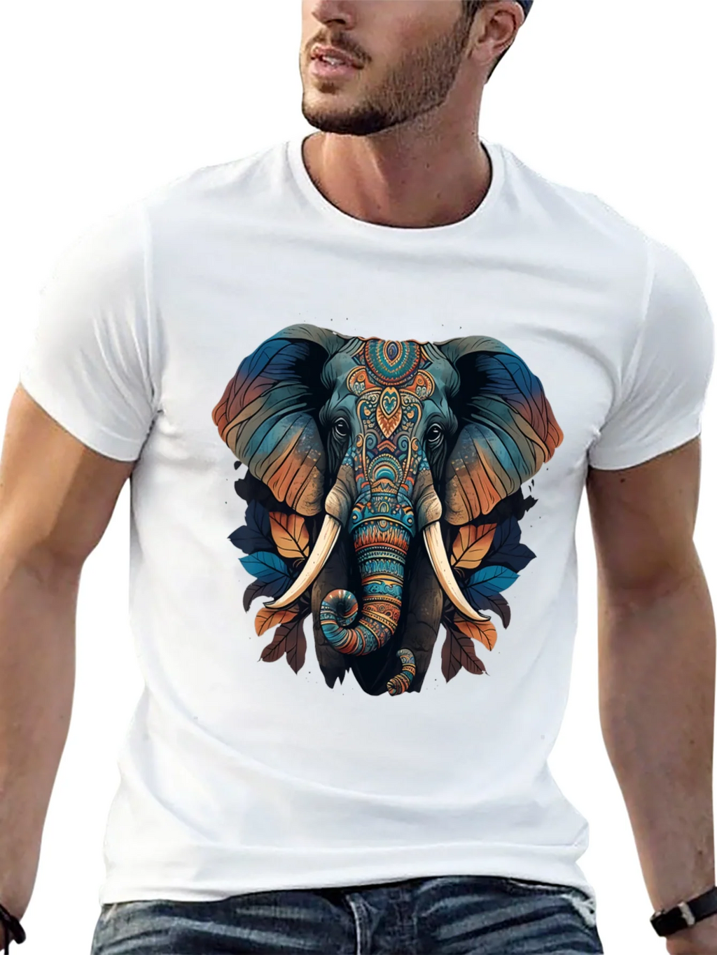 Elephant Graphic Print T-Shirt - Stylish Mens Tee product image 7