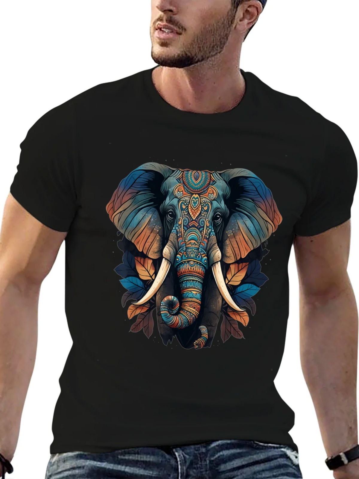 Elephant Graphic Print T-Shirt - Stylish Mens Tee product image 4