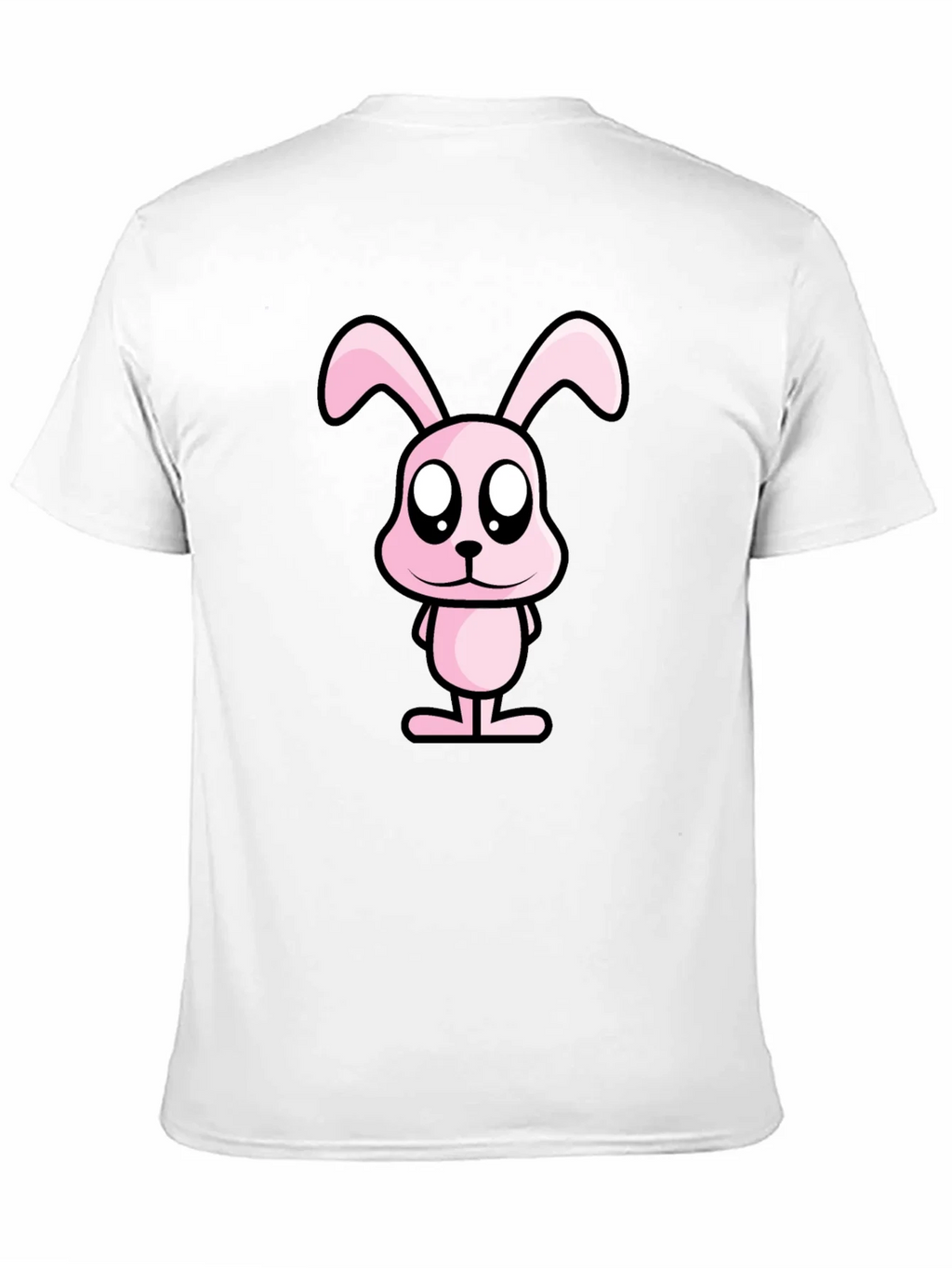 Pink Bunny Graphic Tee - Black Cotton Casual Shirt product image 10