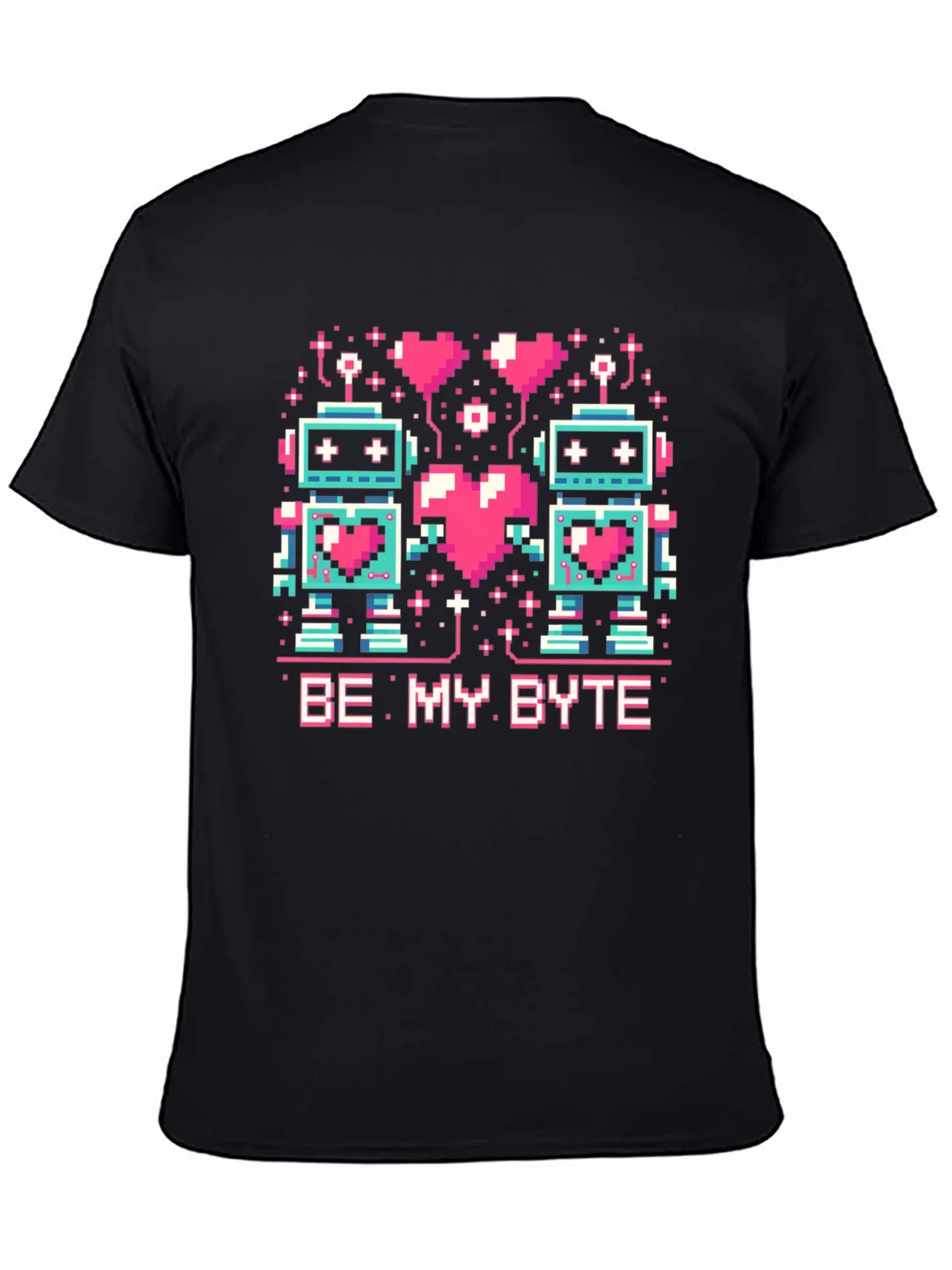 Be My Byte Robot Valentines Day T-Shirt product image 3