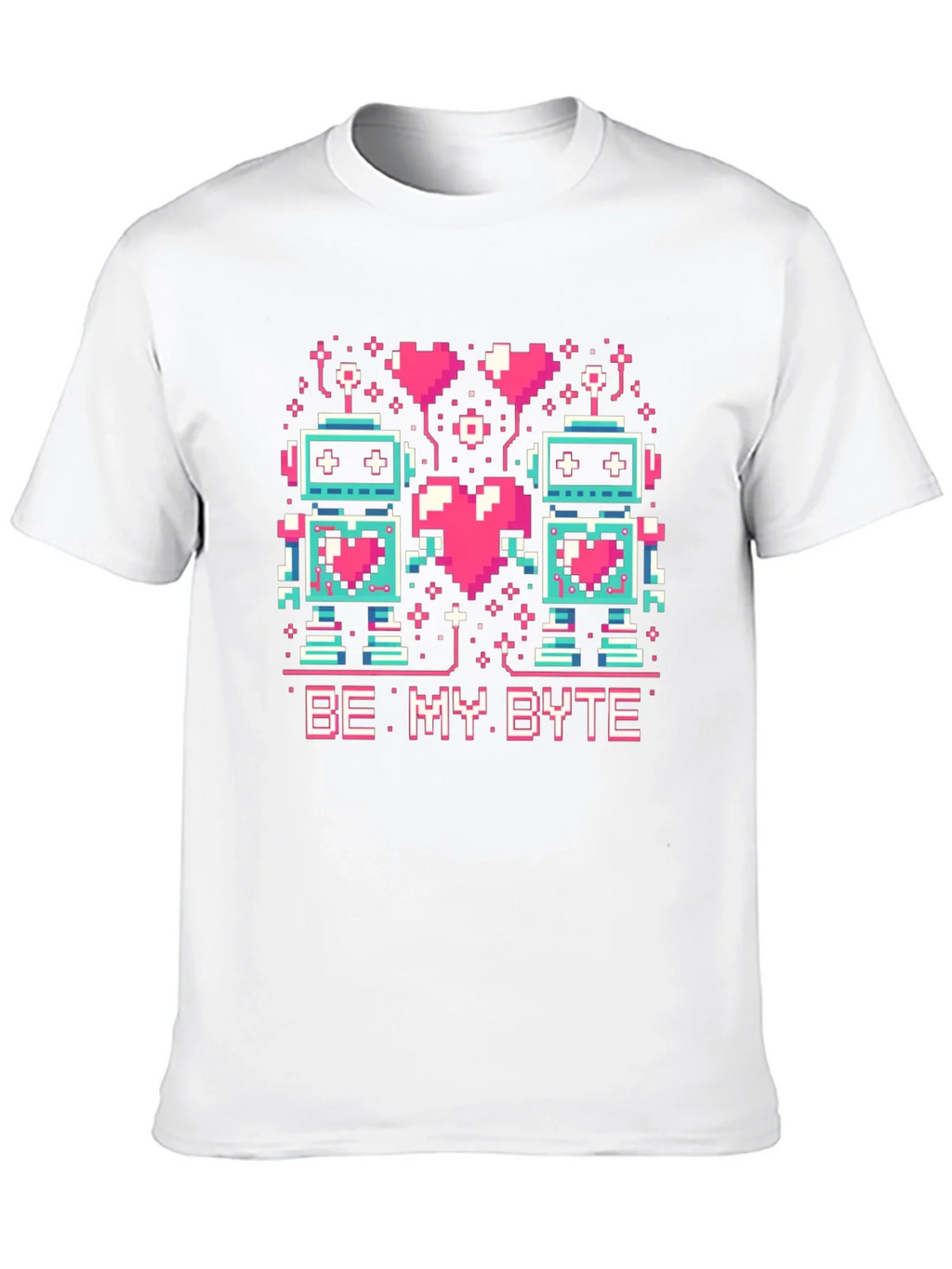 Be My Byte Robot Valentines Day T-Shirt product image 8