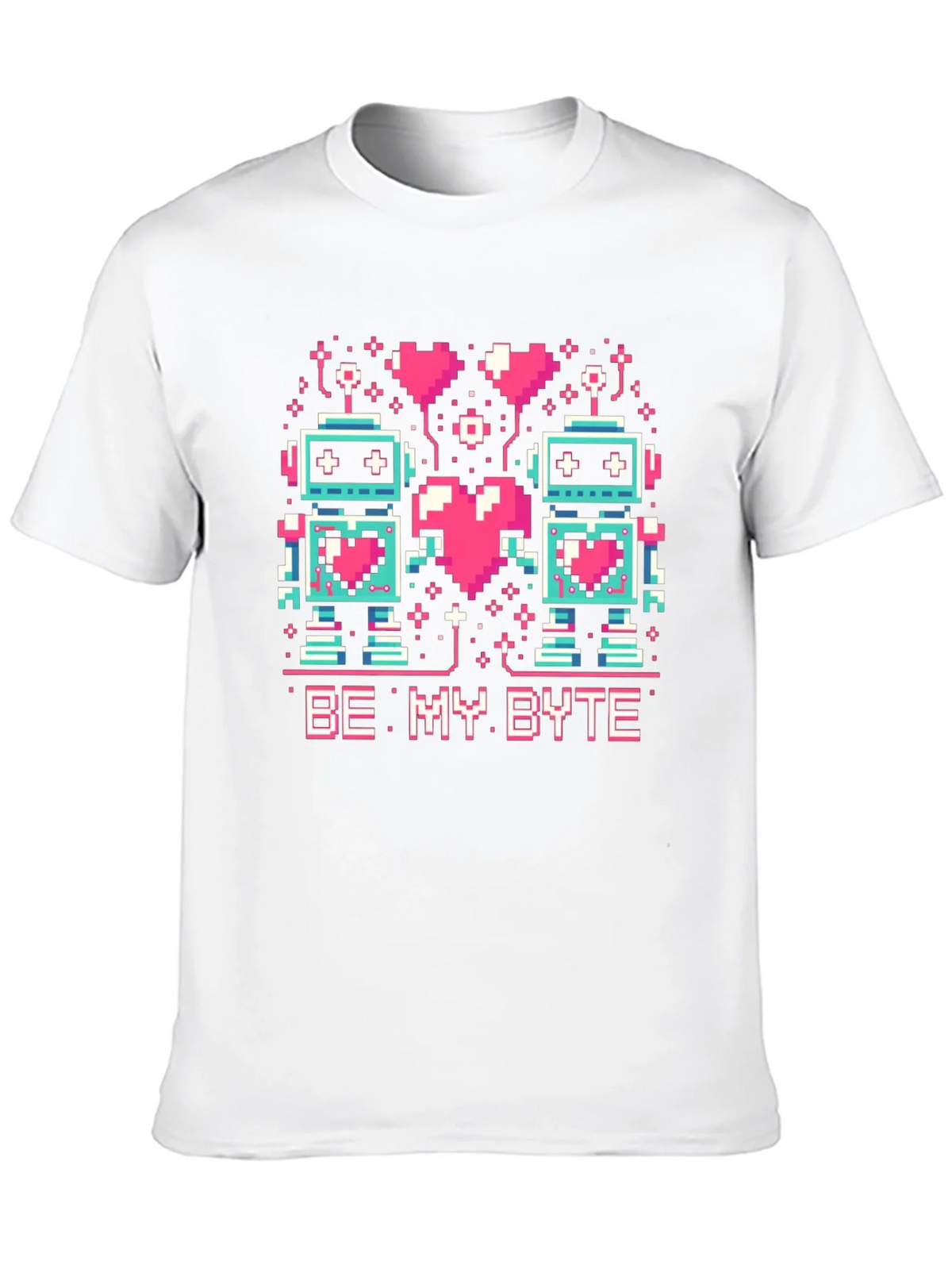 Be My Byte Robot Valentines Day T-Shirt product image 8