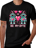 Be My Byte Robot Valentines Day T-Shirt product image 1
