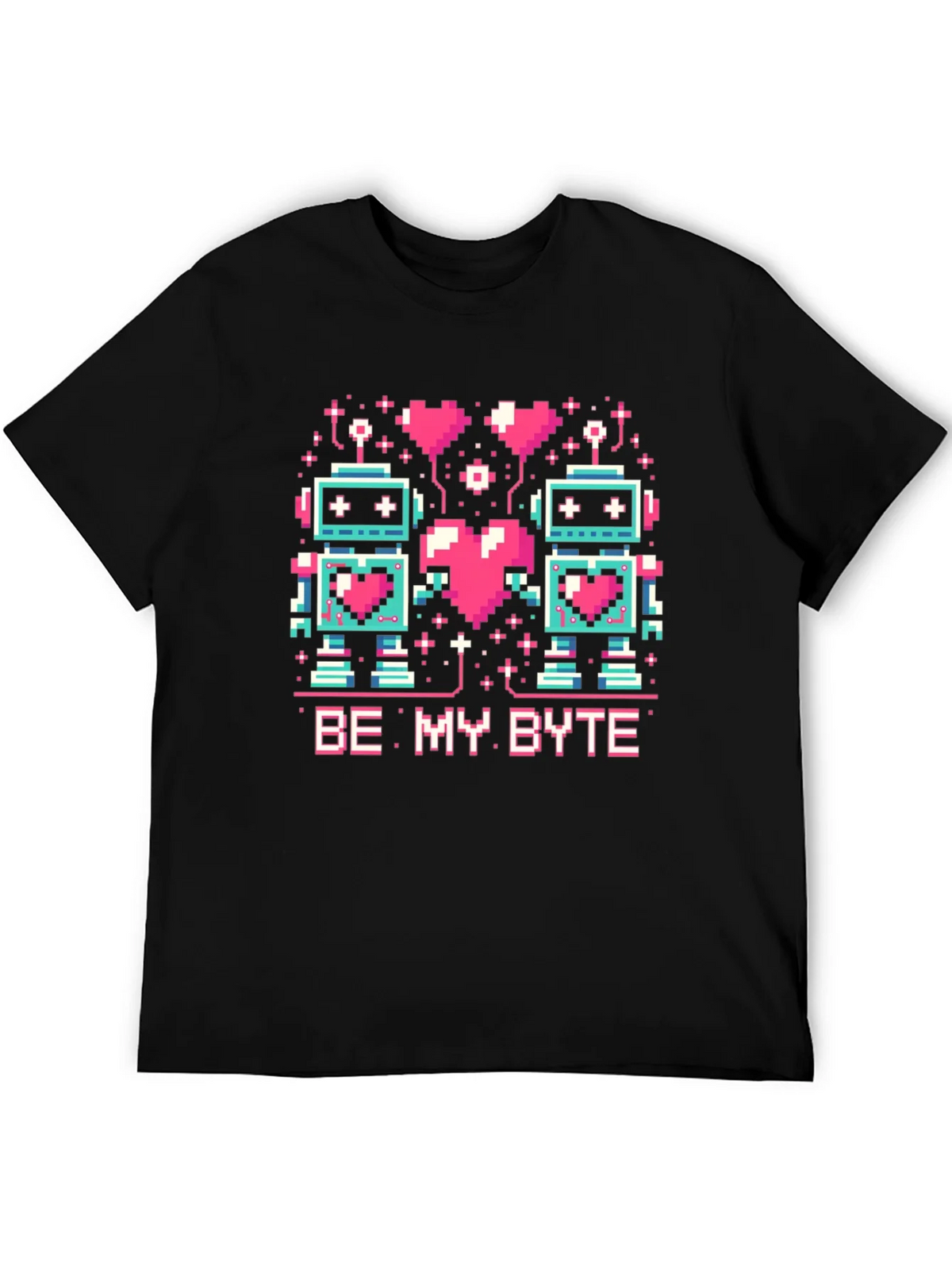 Be My Byte Robot Valentines Day T-Shirt product image 4