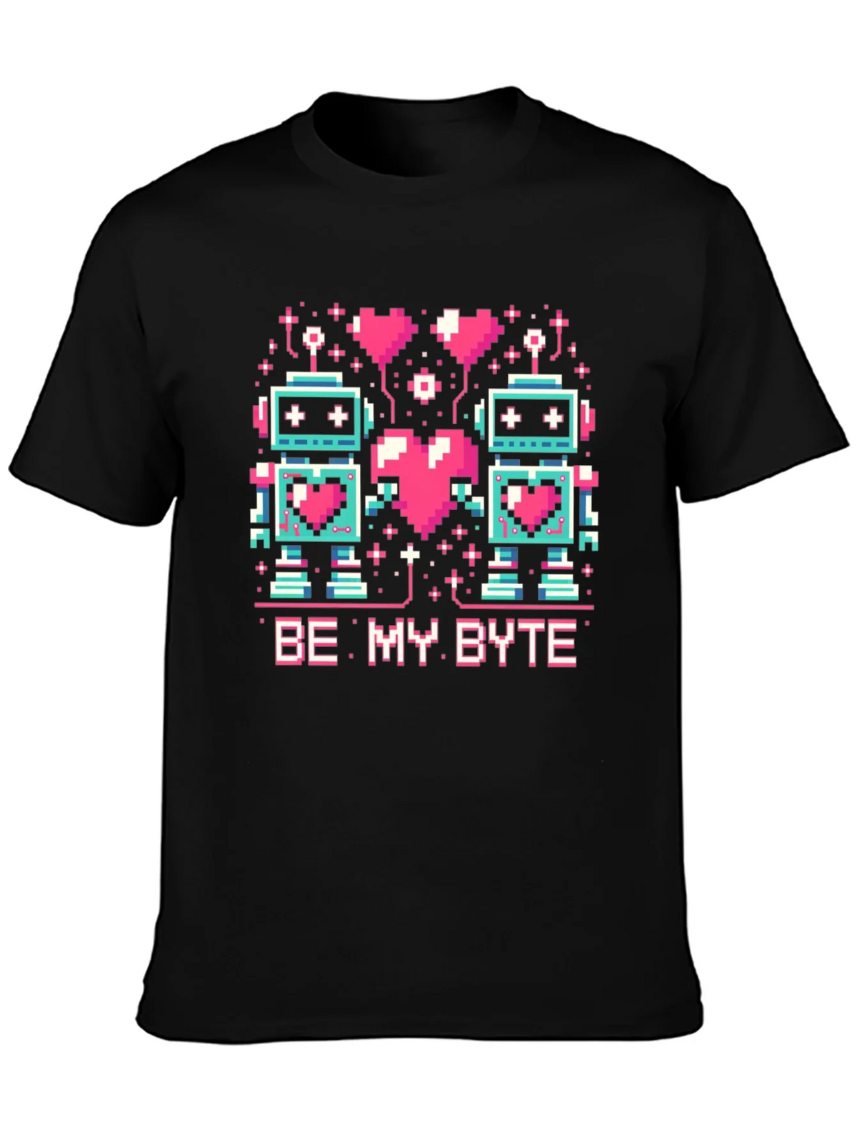 Be My Byte Robot Valentines Day T-Shirt product image 2