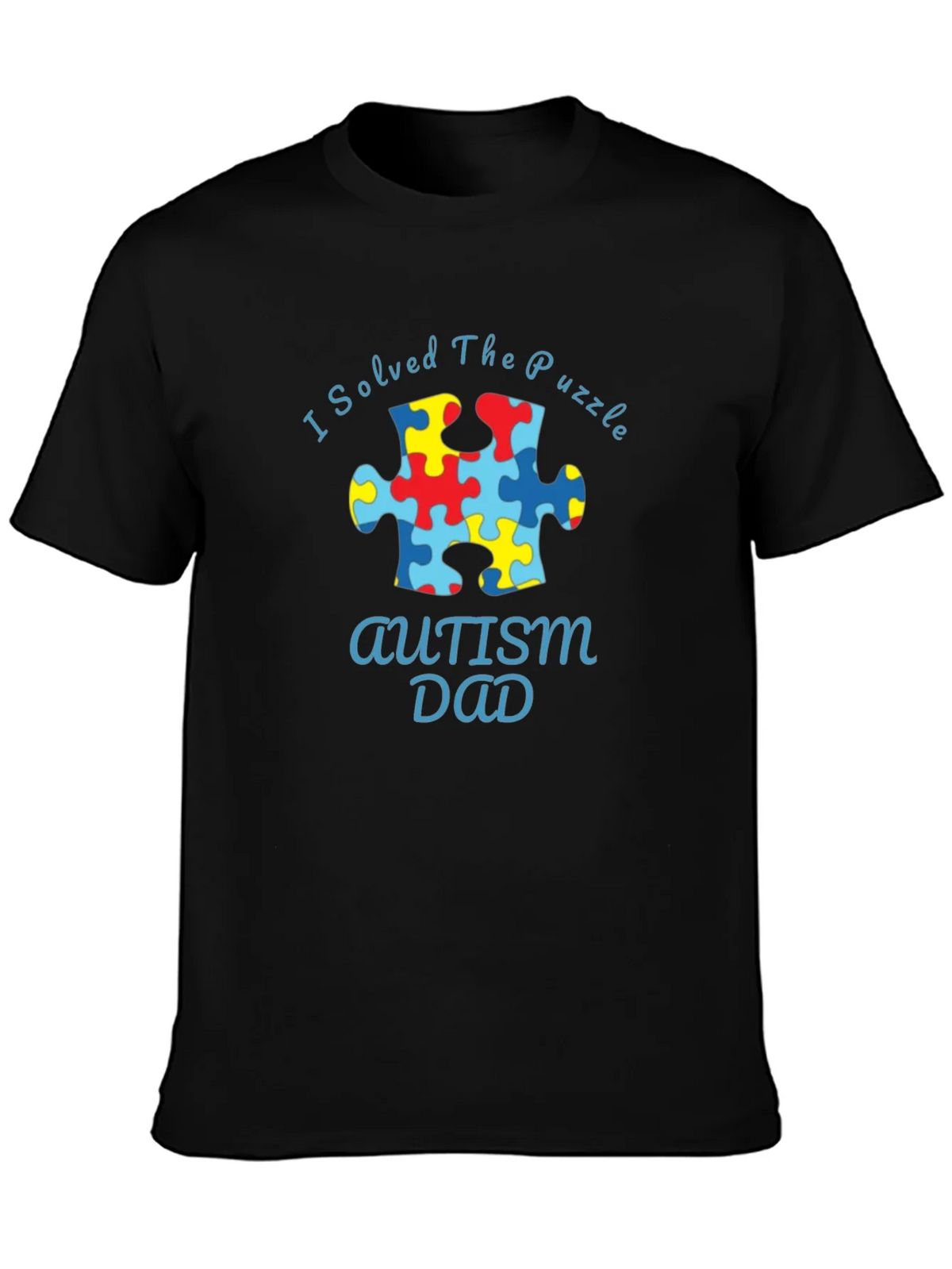 Autism Dad Puzzle Piece T-Shirt product image 3