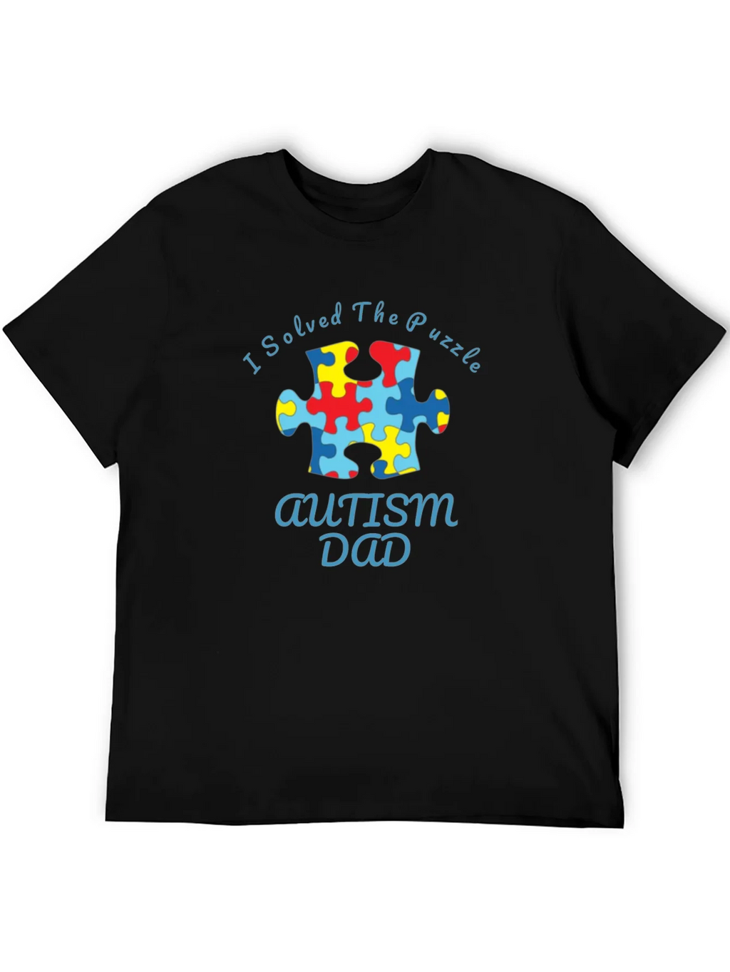 Autism Dad Puzzle Piece T-Shirt product image 5