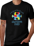 Autism Dad Puzzle Piece T-Shirt product image 1