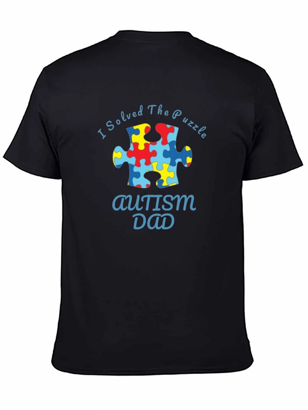 Autism Dad Puzzle Piece T-Shirt product image 4