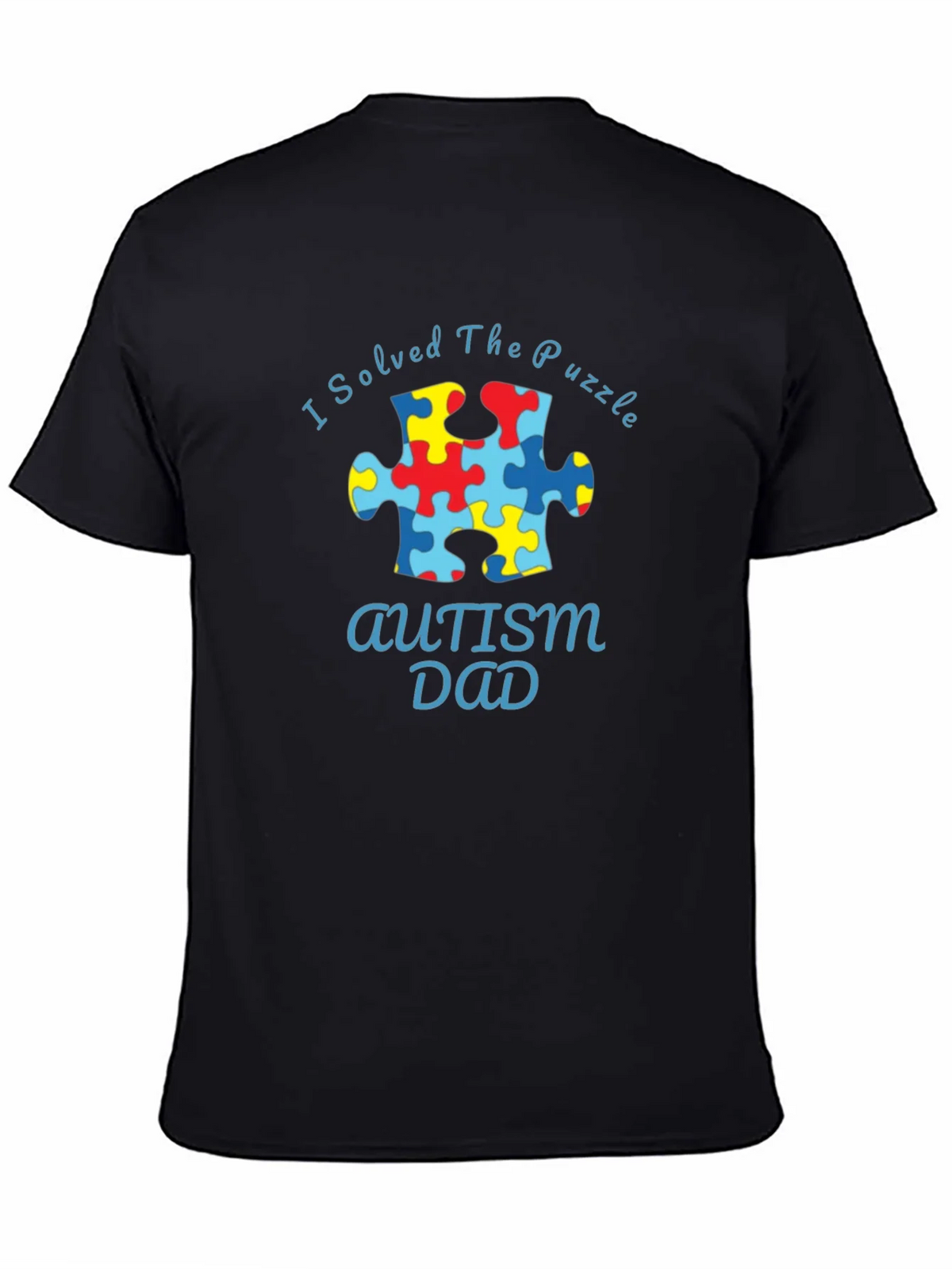 Autism Dad Puzzle Piece T-Shirt product image 4