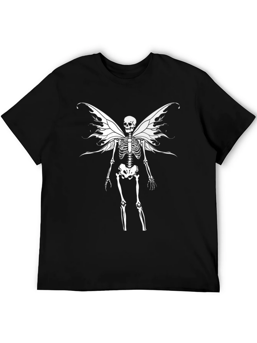 Skeleton Fairy Wings Graphic T-Shirt product image 5