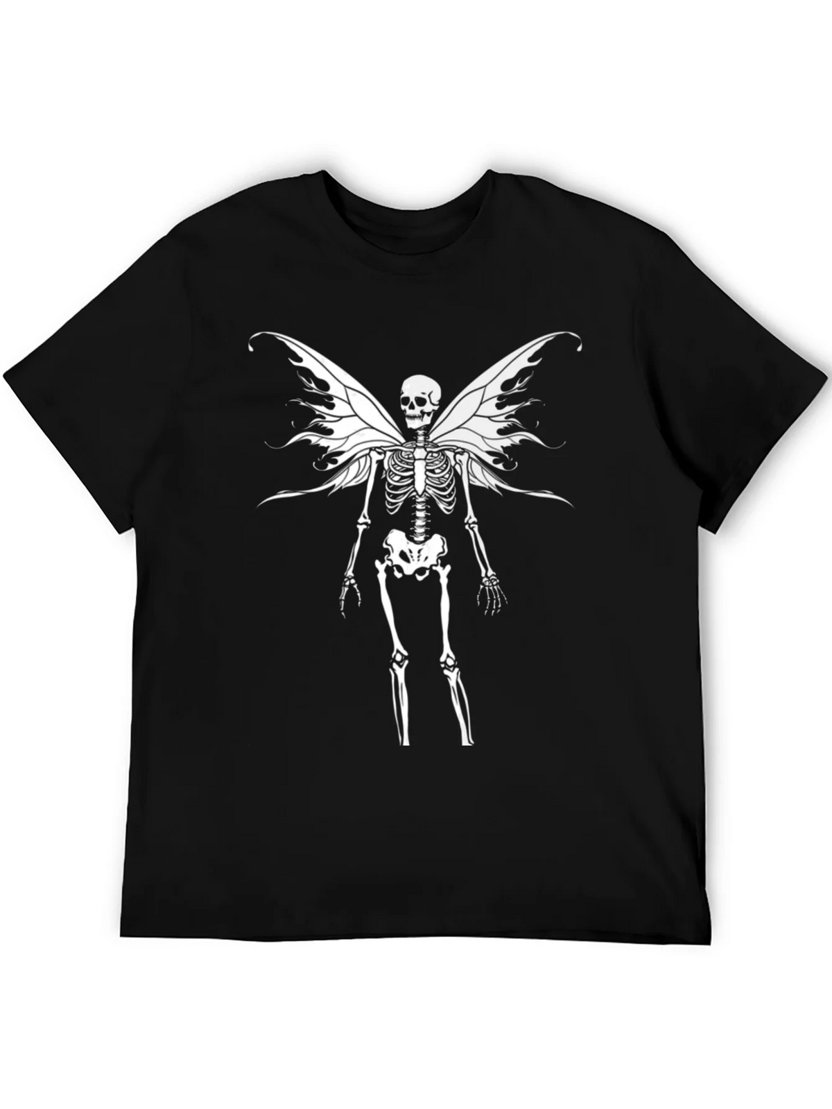 Skeleton Fairy Wings Graphic T-Shirt product image 5