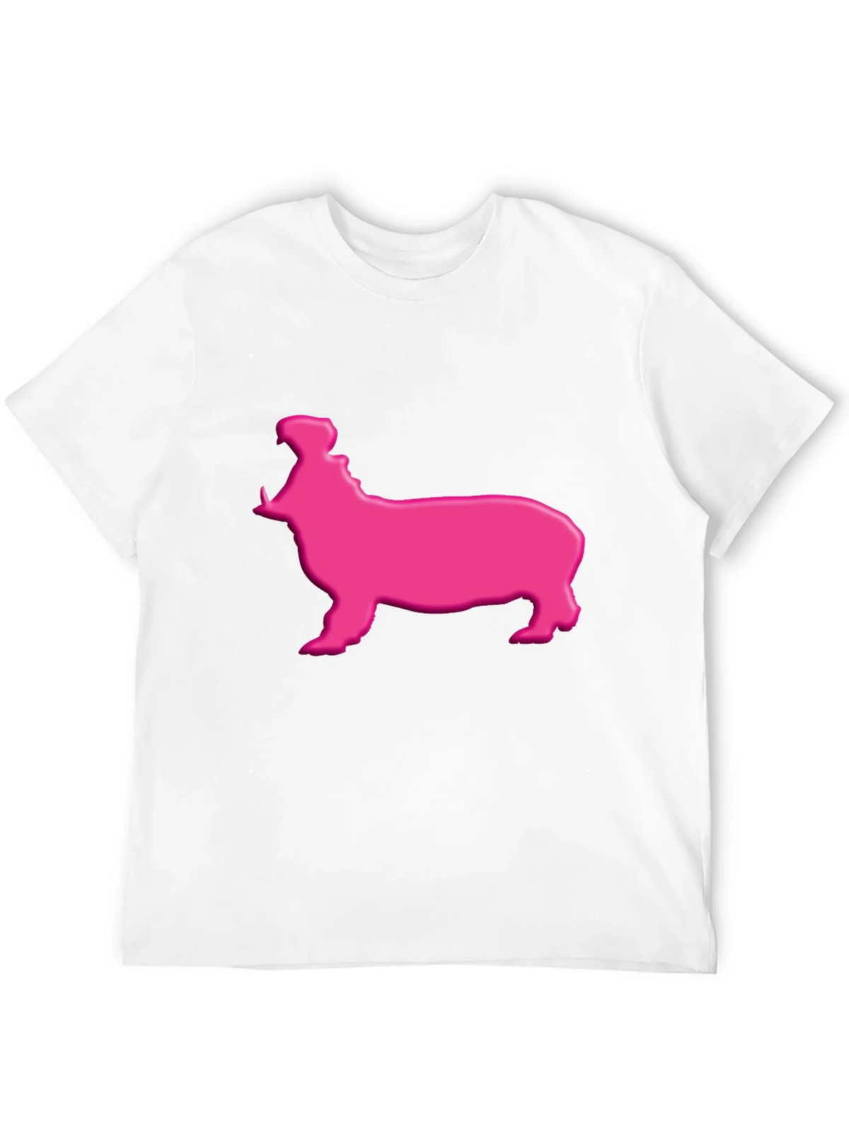 Pink Hippo Graphic Tee - Black Cotton Blend Shirt product image 8