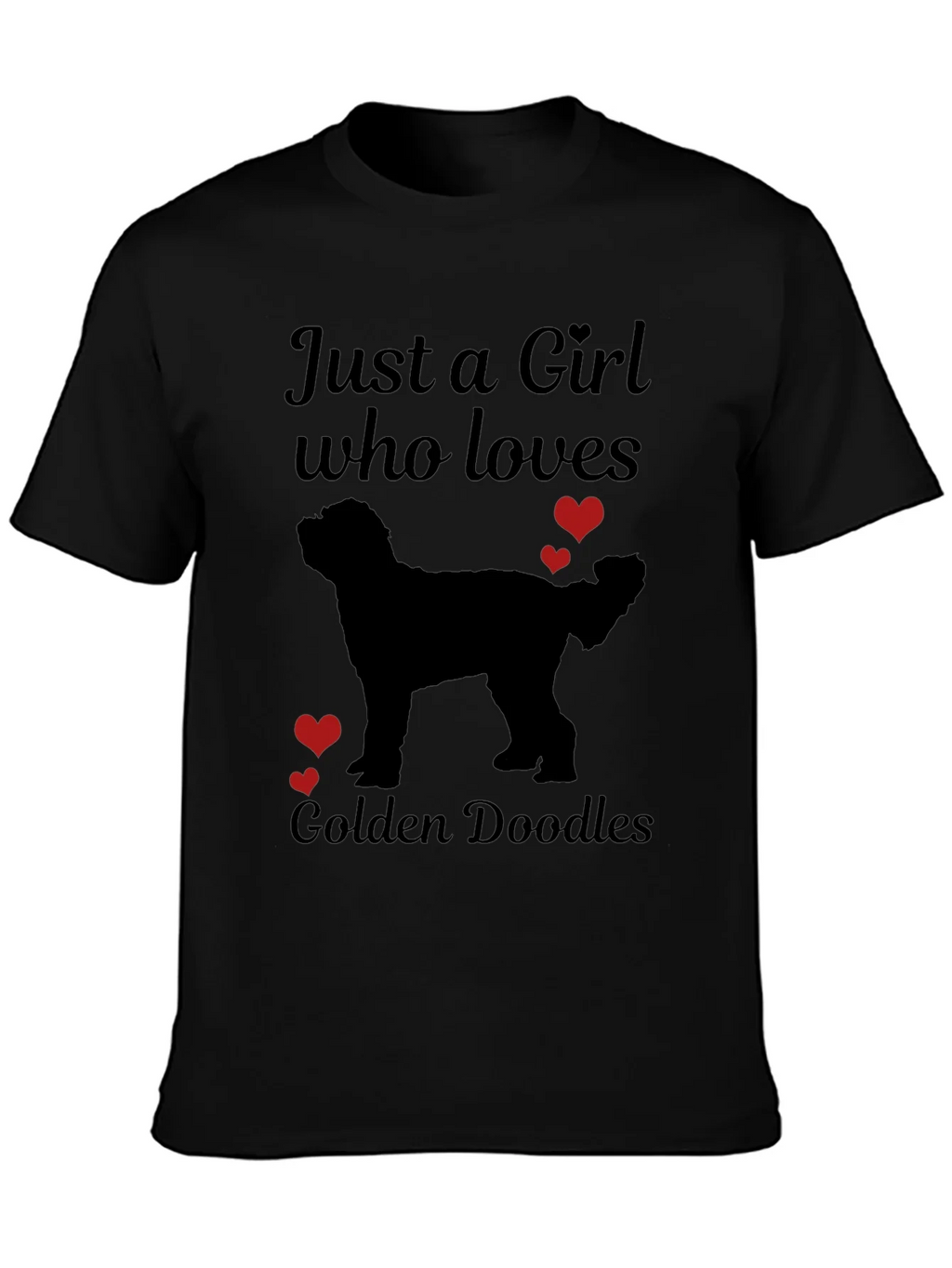Girl Who Loves Golden Doodles T-Shirt product image 3