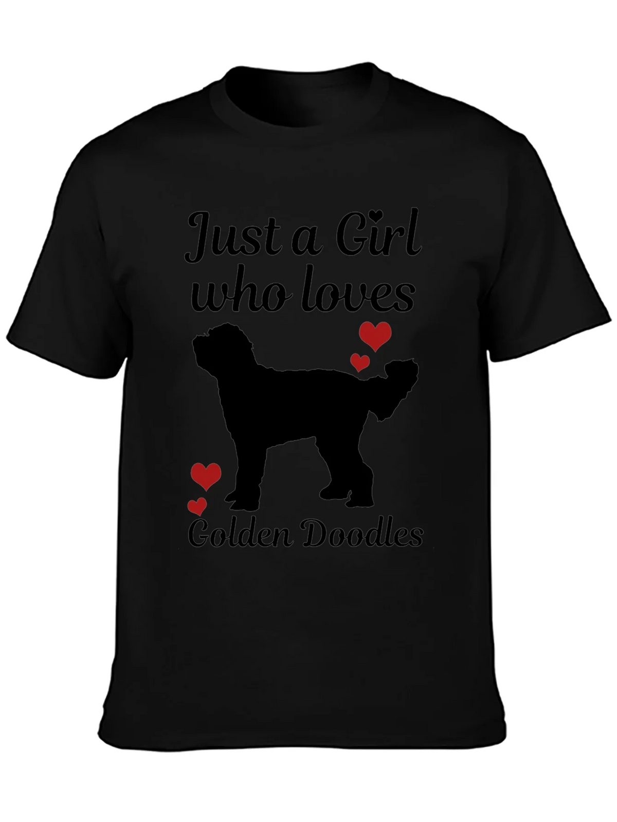 Girl Who Loves Golden Doodles T-Shirt product image 3