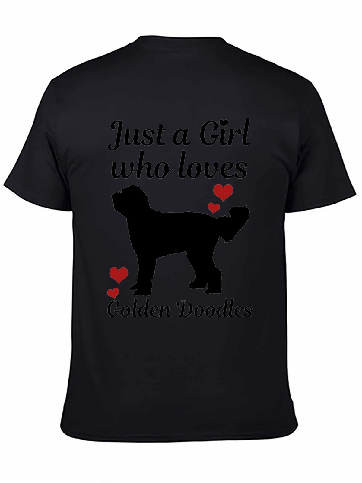 Girl Who Loves Golden Doodles T-Shirt product image 4