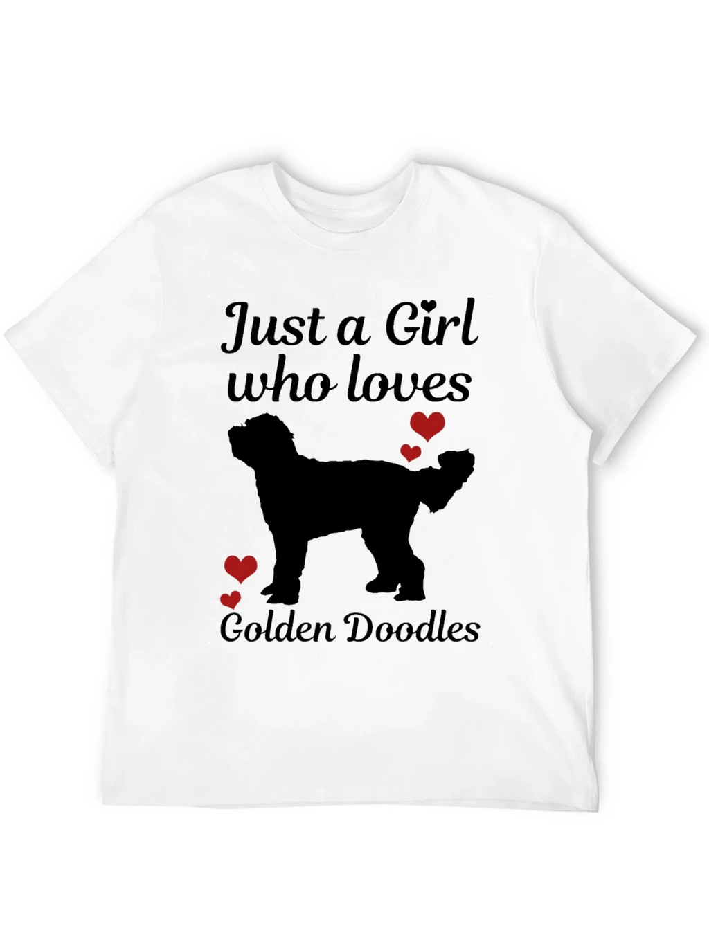 Girl Who Loves Golden Doodles T-Shirt product image 11