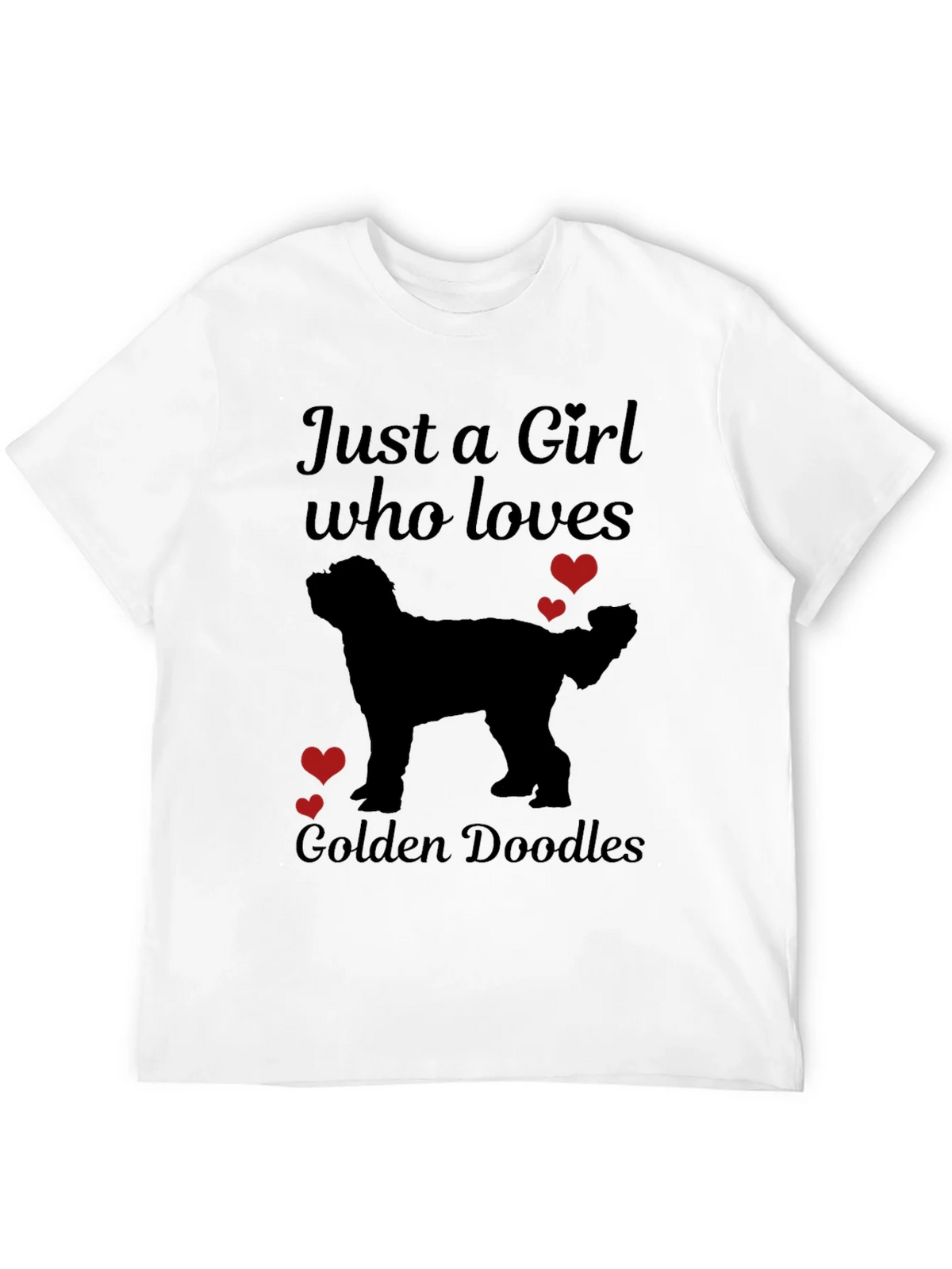 Girl Who Loves Golden Doodles T-Shirt product image 11