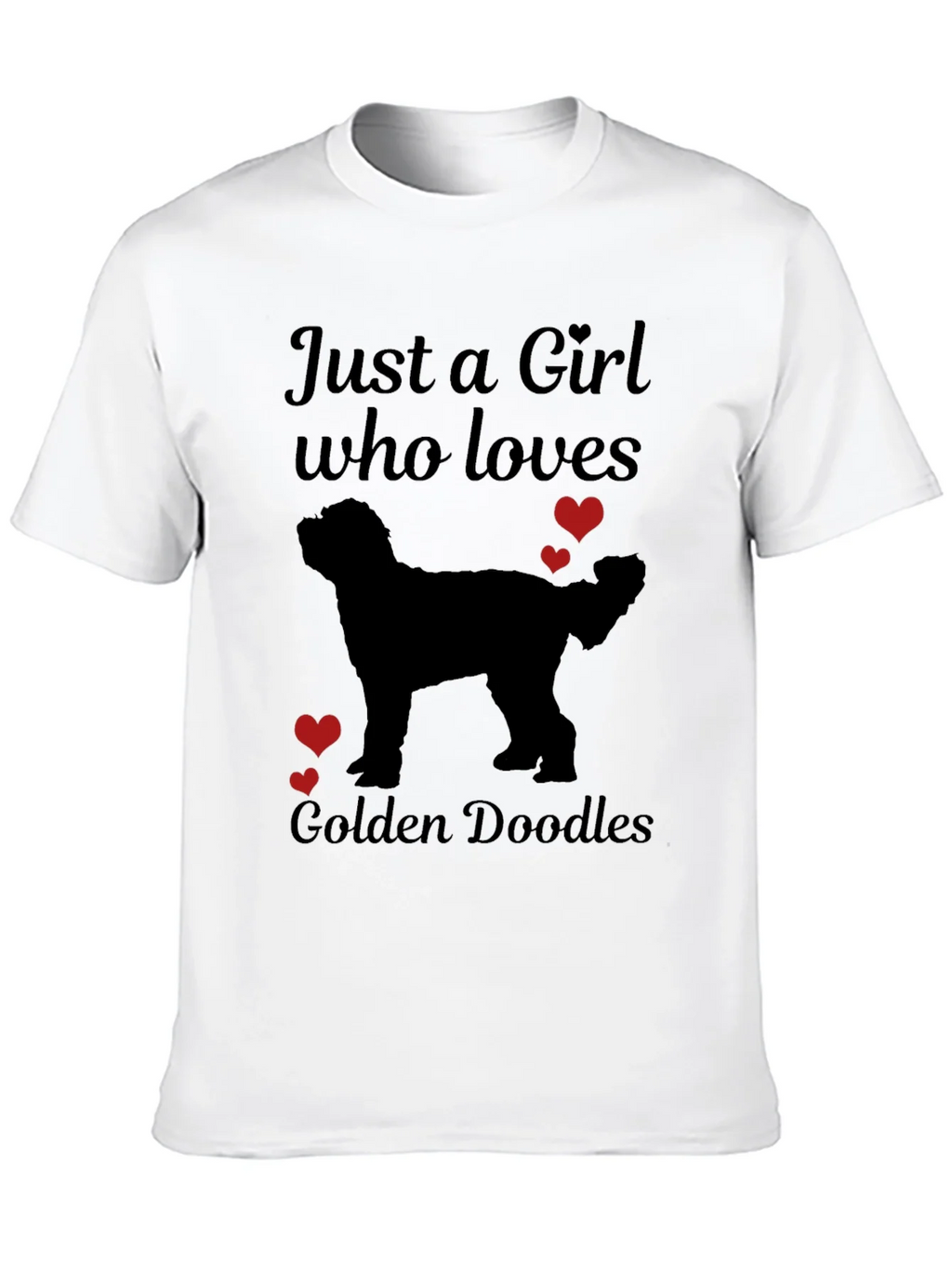 Girl Who Loves Golden Doodles T-Shirt product image 9