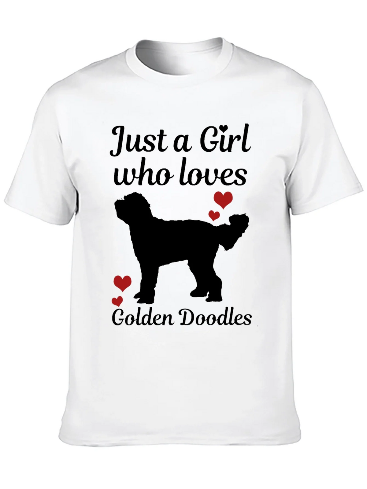Girl Who Loves Golden Doodles T-Shirt product image 9