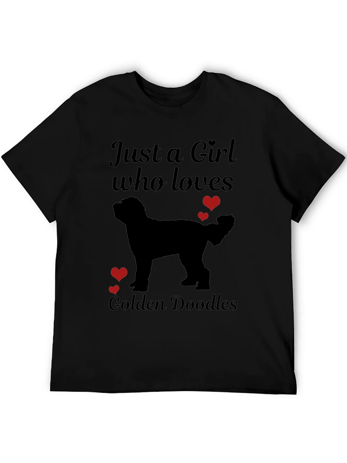 Girl Who Loves Golden Doodles T-Shirt product image 5