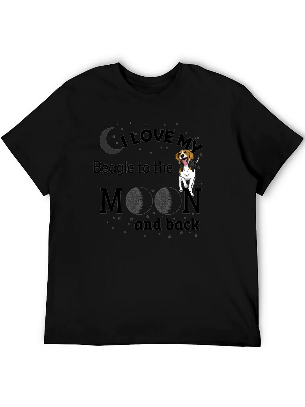 I Love My Beagle To The Moon And Back T-Shirt product image 5
