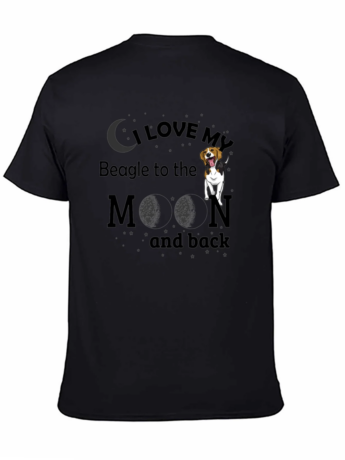 I Love My Beagle To The Moon And Back T-Shirt product image 4