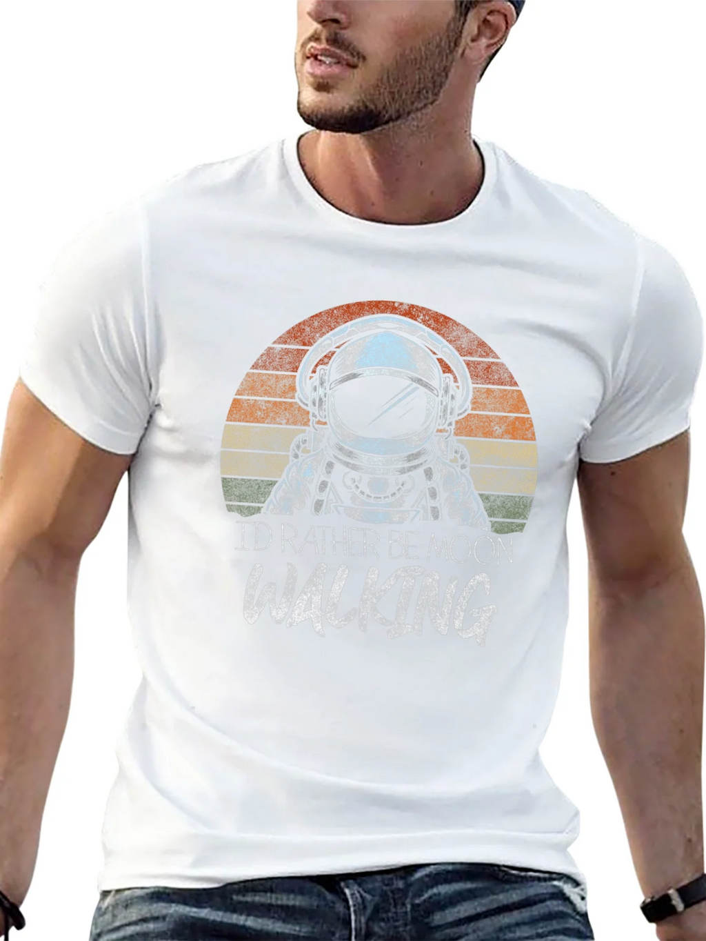 Astronaut Moonwalking Graphic Tee - Retro Style product image 12
