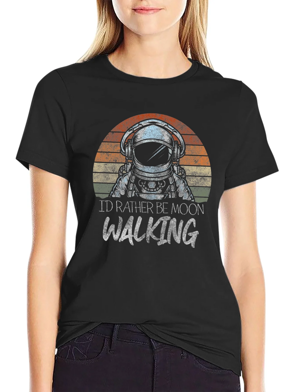 Astronaut Moonwalking Graphic Tee - Retro Style product image 2